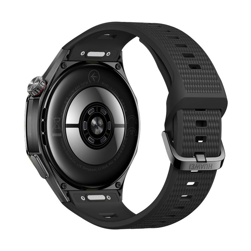 HUAWEI WATCH GT 7 Pro 46mm Black EasyCross strap, back and sensors view
