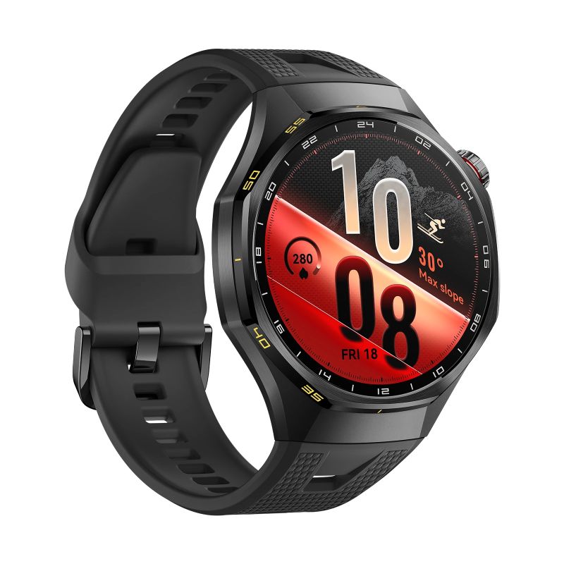 HUAWEI WATCH GT 7 Pro 46mm Black EasyCross strap, opposite three-quarter view