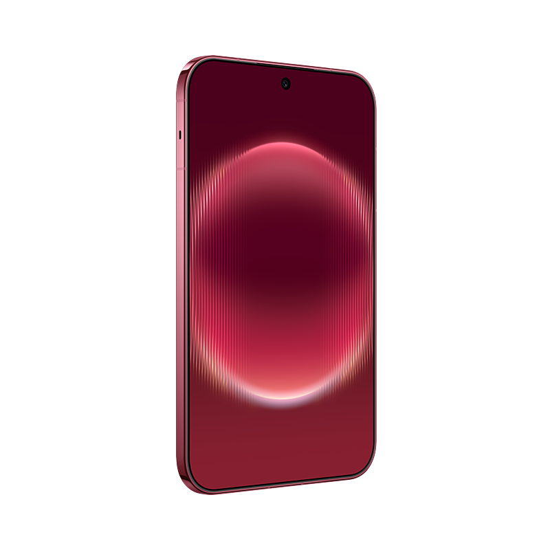 HUAWEI Pura X View in Vivid Red, front left angled view