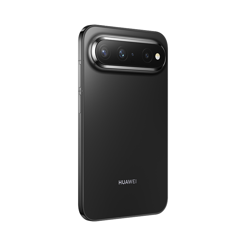 HUAWEI Pura X View in Phantom Black, rear right angled view