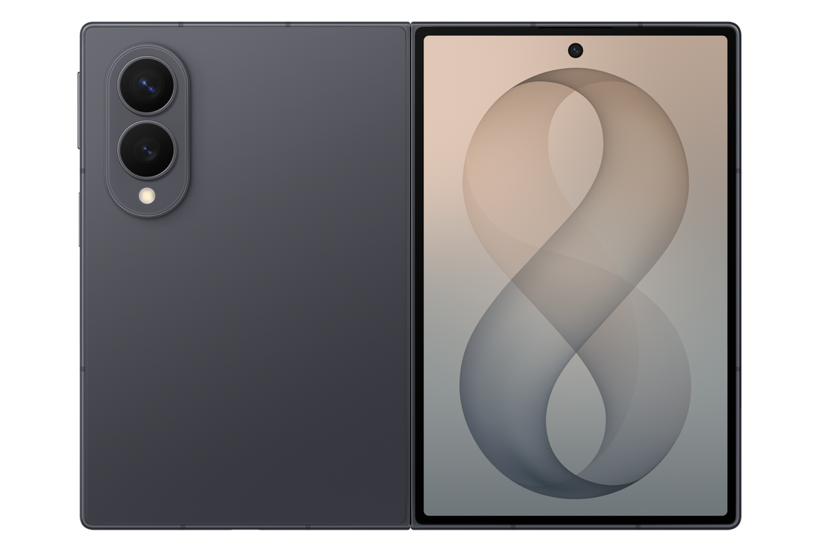 Samsung Galaxy Z Fold8 Graphite front and rear view