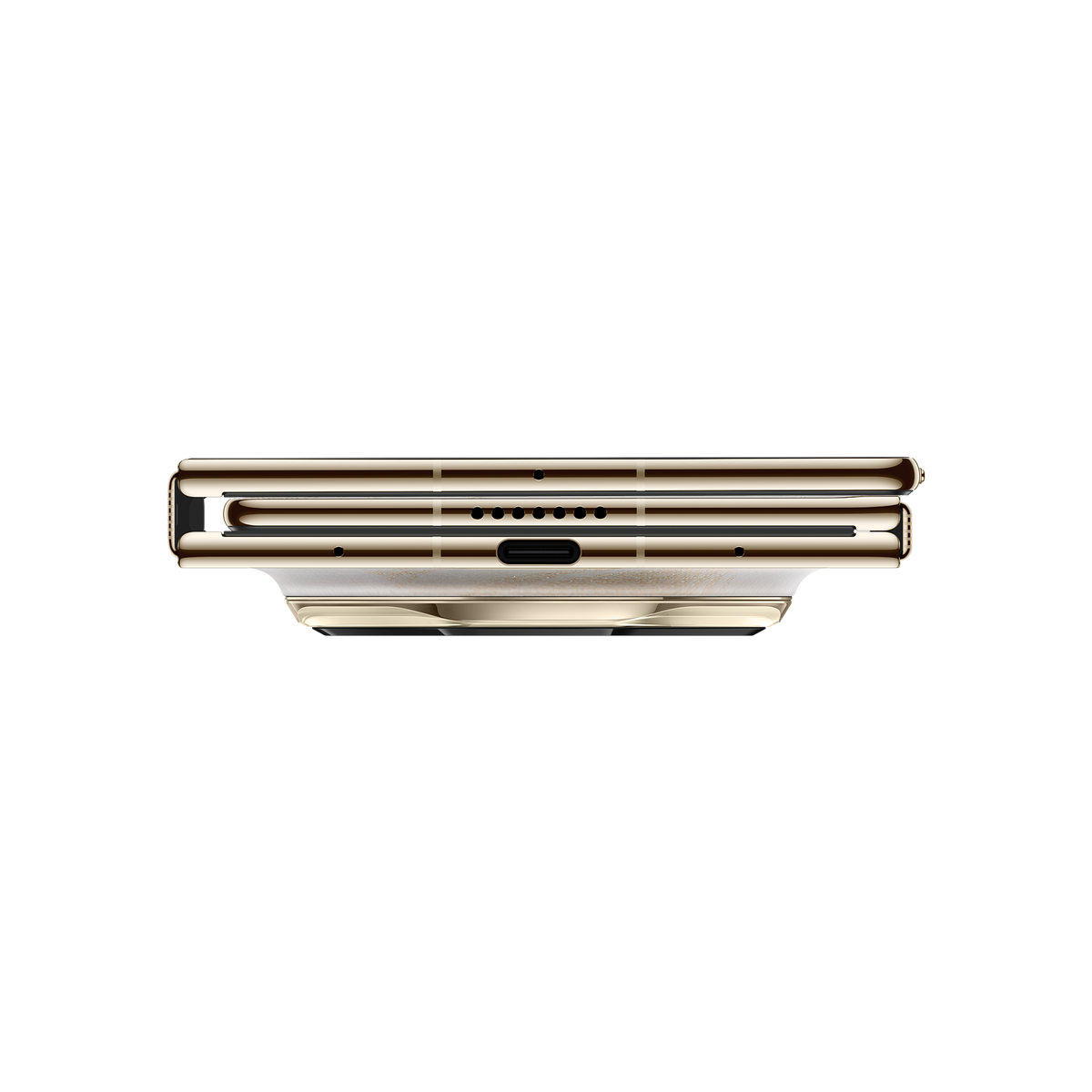 HUAWEI Mate XT 2 ULTIMATE DESIGN in Bright White — folded bottom edge