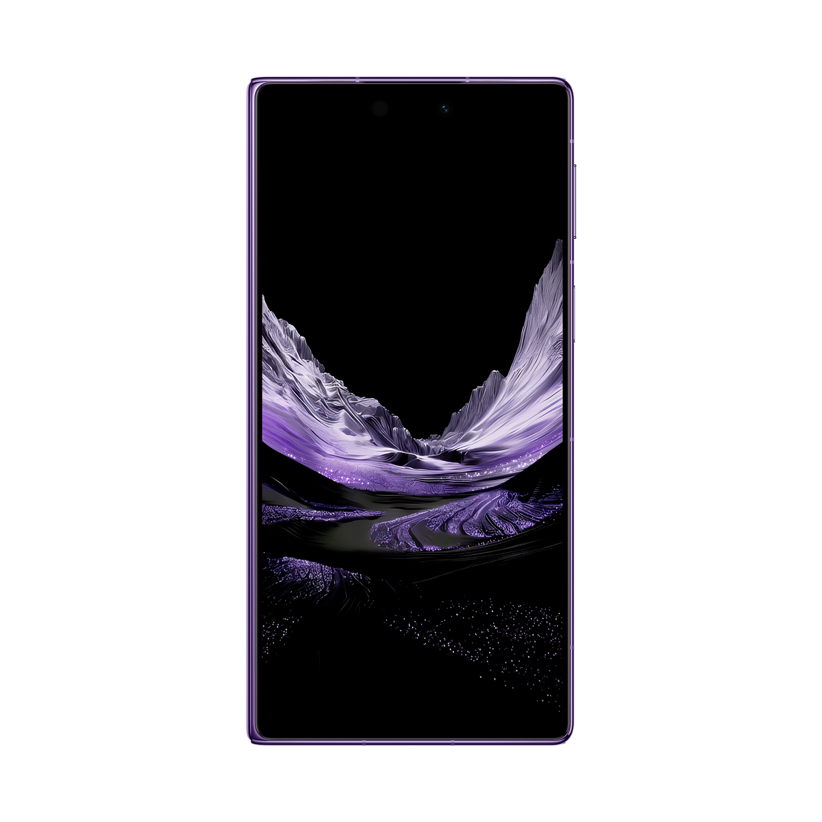 HUAWEI Mate XT 2 ULTIMATE DESIGN in Brocade Purple — folded front display