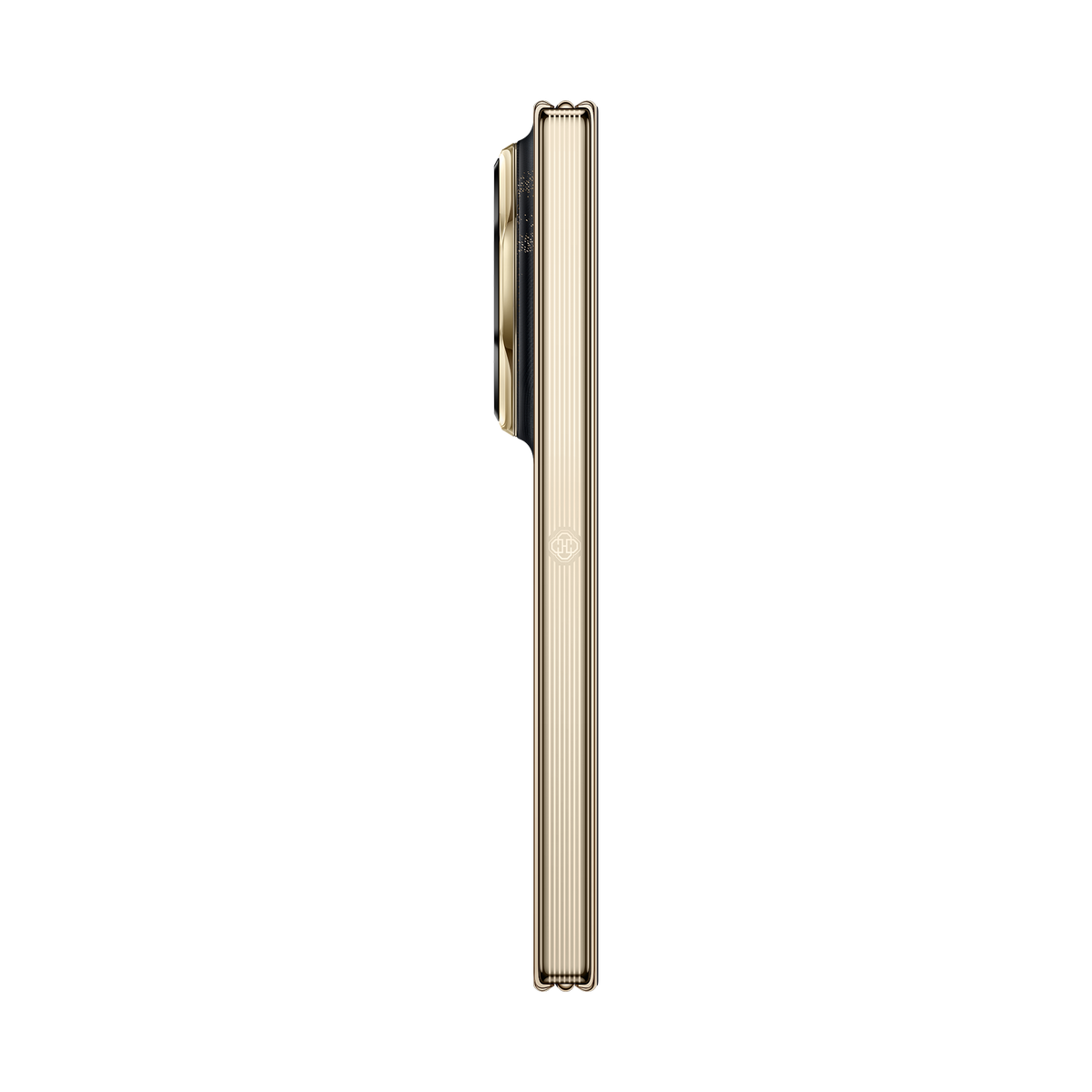 HUAWEI Mate XT 2 ULTIMATE DESIGN in Deep Black — folded left edge