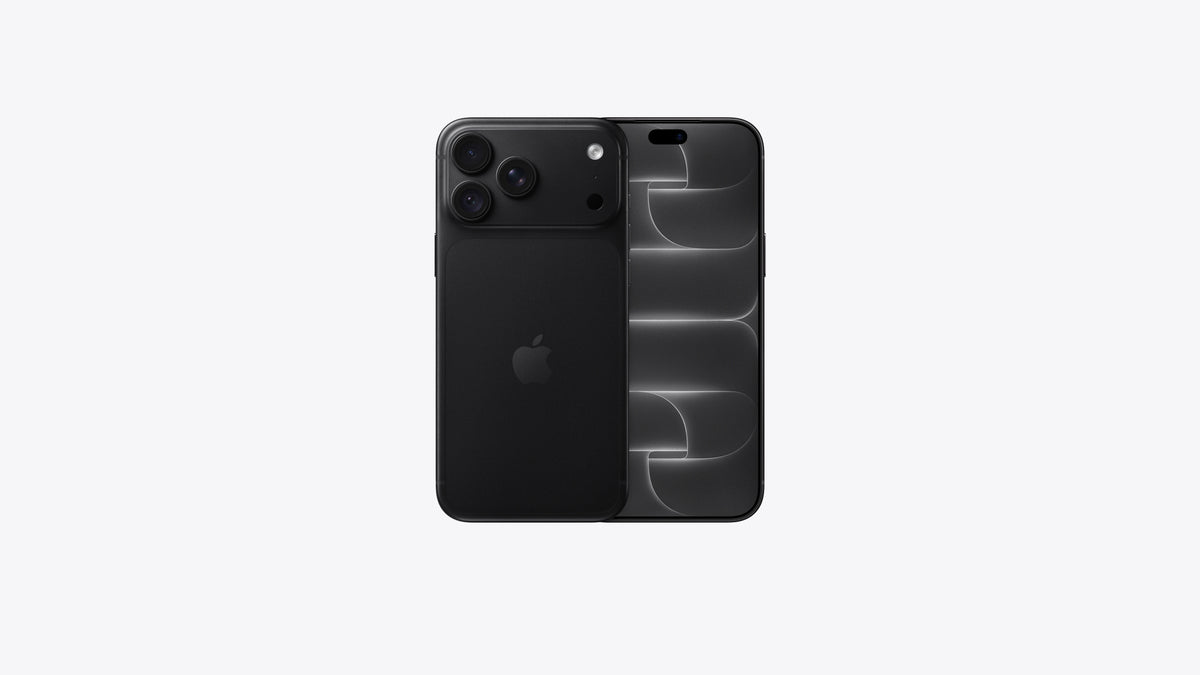 Apple iPhone 18 Pro Max, Black, front and rear