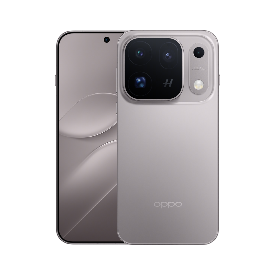 OPPO Find X10 Pro Max Titanium Grey - front and rear view