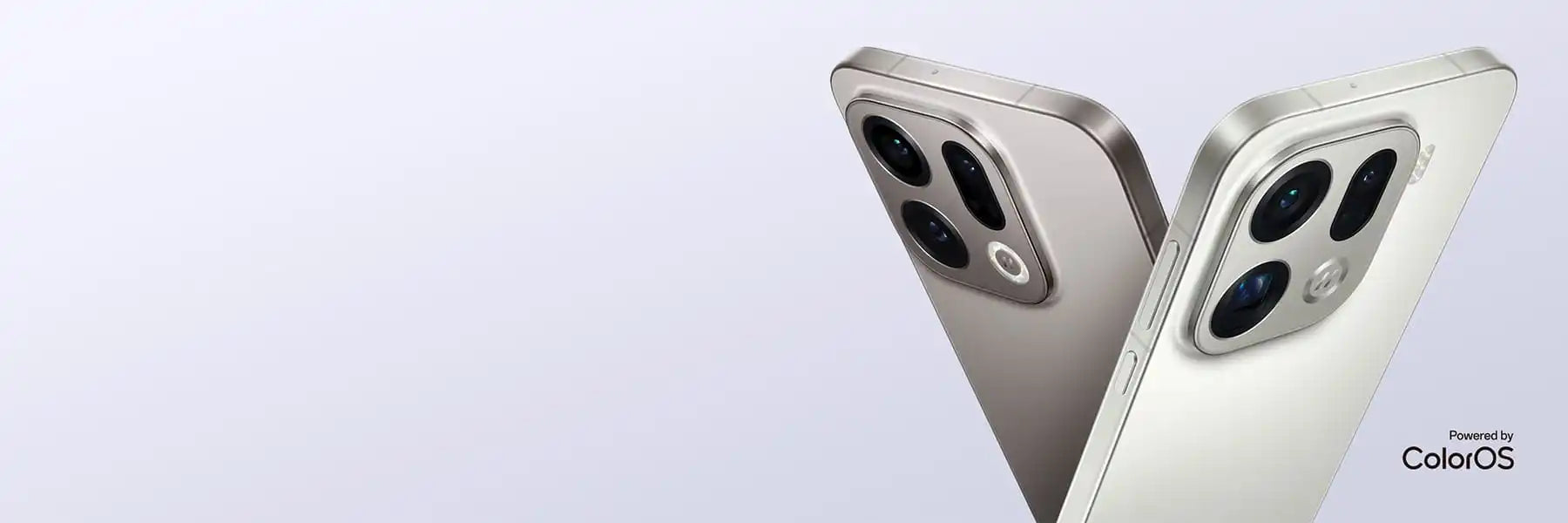 Silver smartphone with triple camera setup and sleek design.