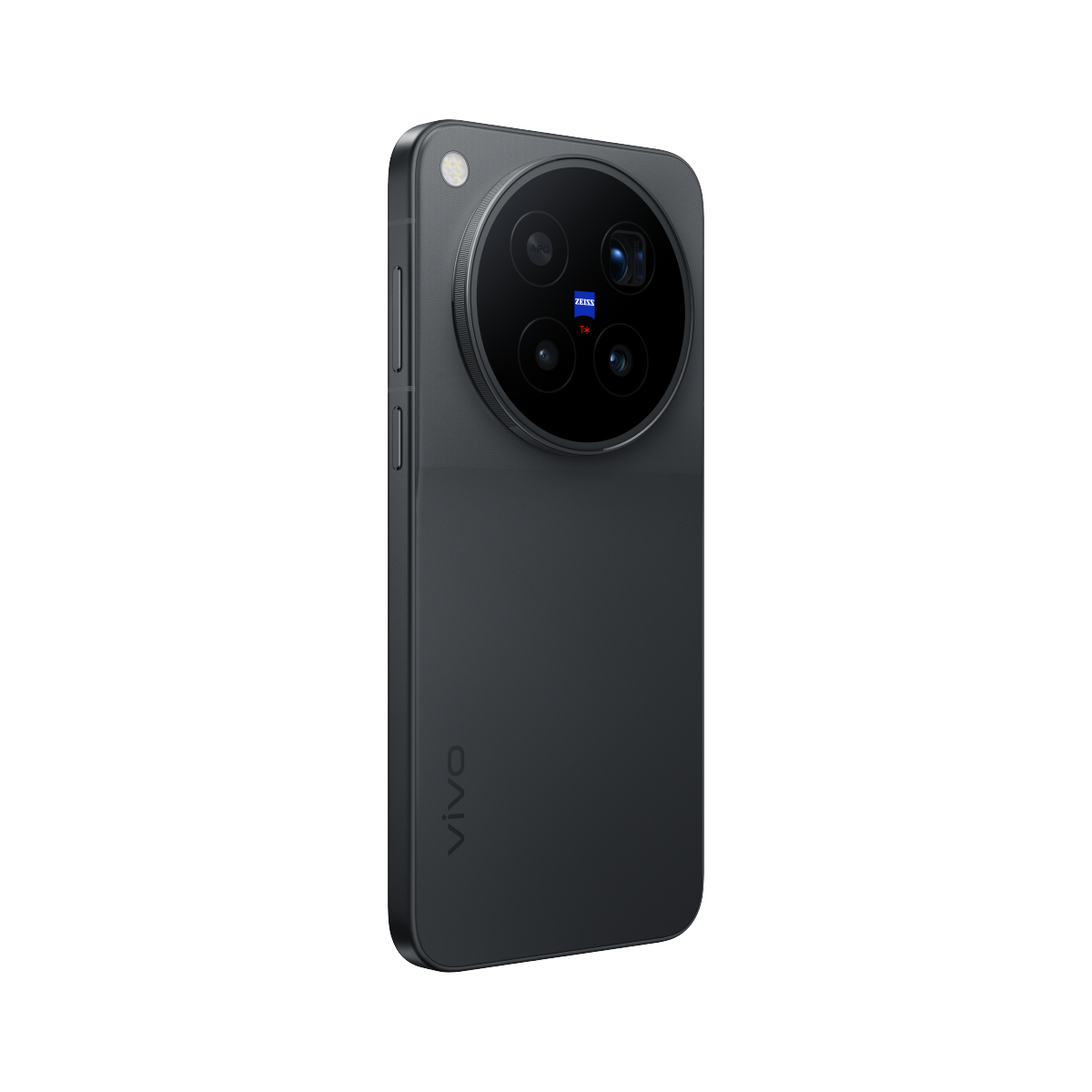 vivo X500 Pro Max in Black, rear angled view 1