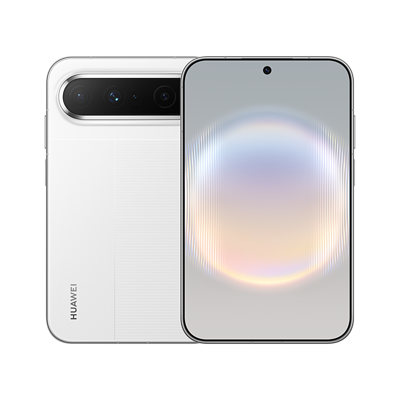 HUAWEI Pura X View in Zero White, front and rear view