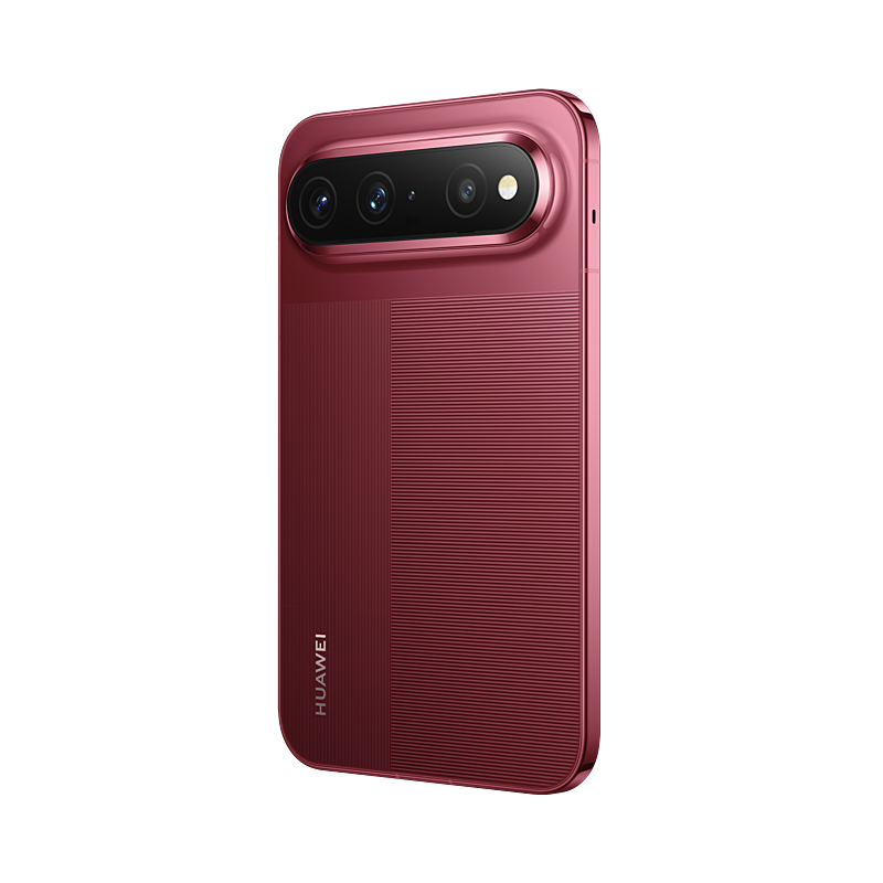 HUAWEI Pura X View in Vivid Red, rear left angled view