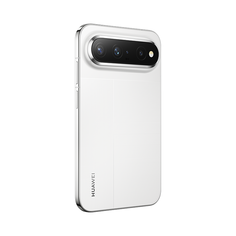 HUAWEI Pura X View in Zero White, rear right angled view