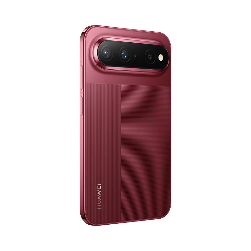 HUAWEI Pura X View in Vivid Red, rear right angled view