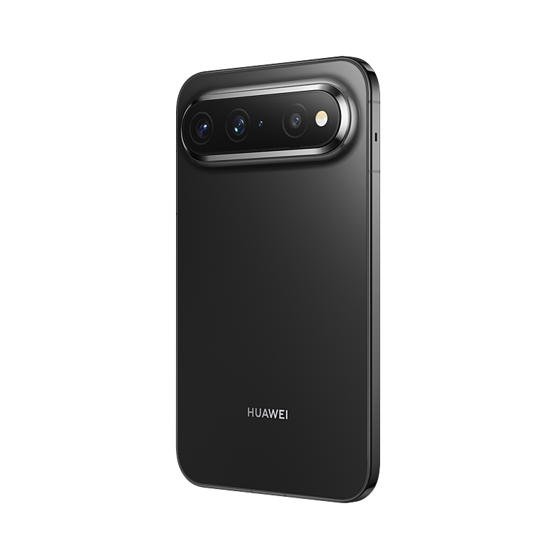 HUAWEI Pura X View in Phantom Black, rear left angled view