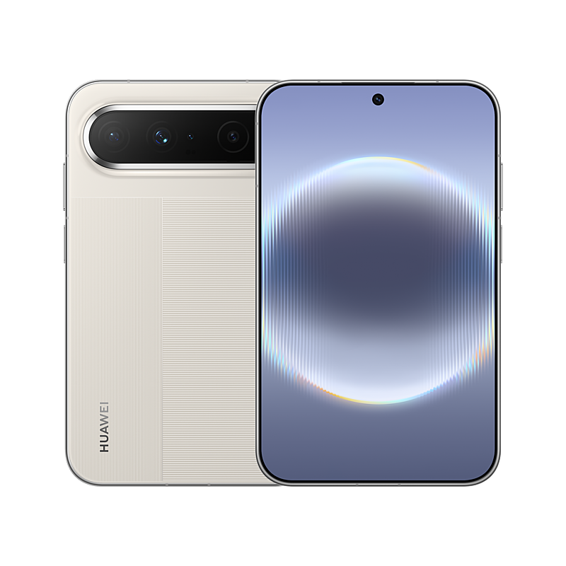 HUAWEI Pura X View in Linen Gray, front and rear view