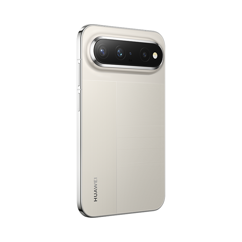 HUAWEI Pura X View in Linen Gray, rear right angled view