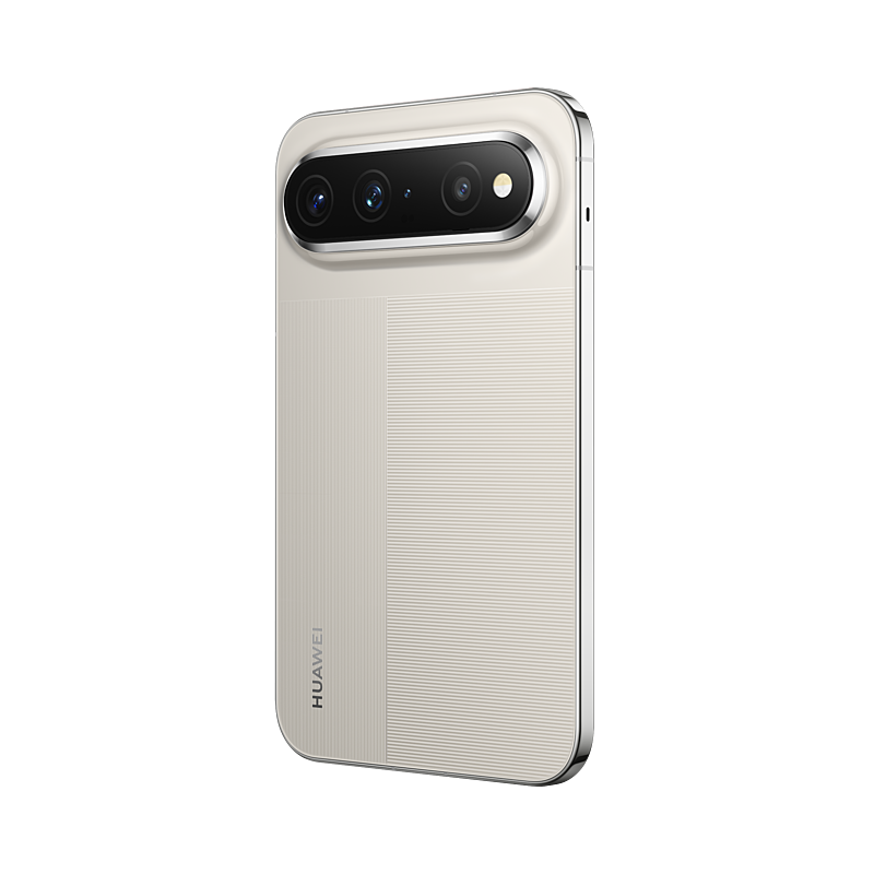 HUAWEI Pura X View in Linen Gray, rear left angled view