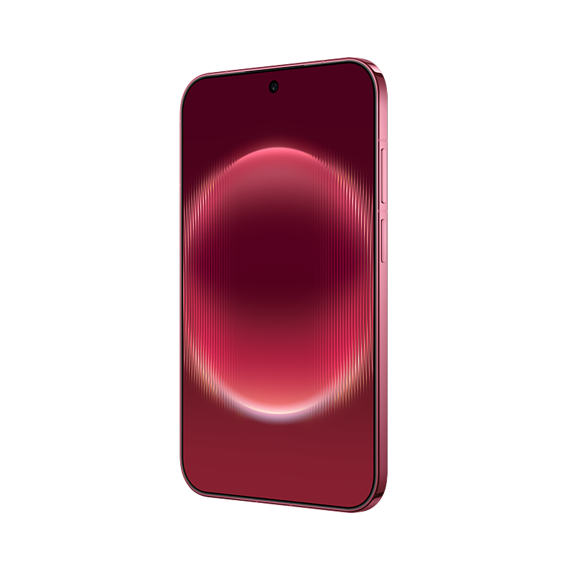 HUAWEI Pura X View in Vivid Red, front right angled view