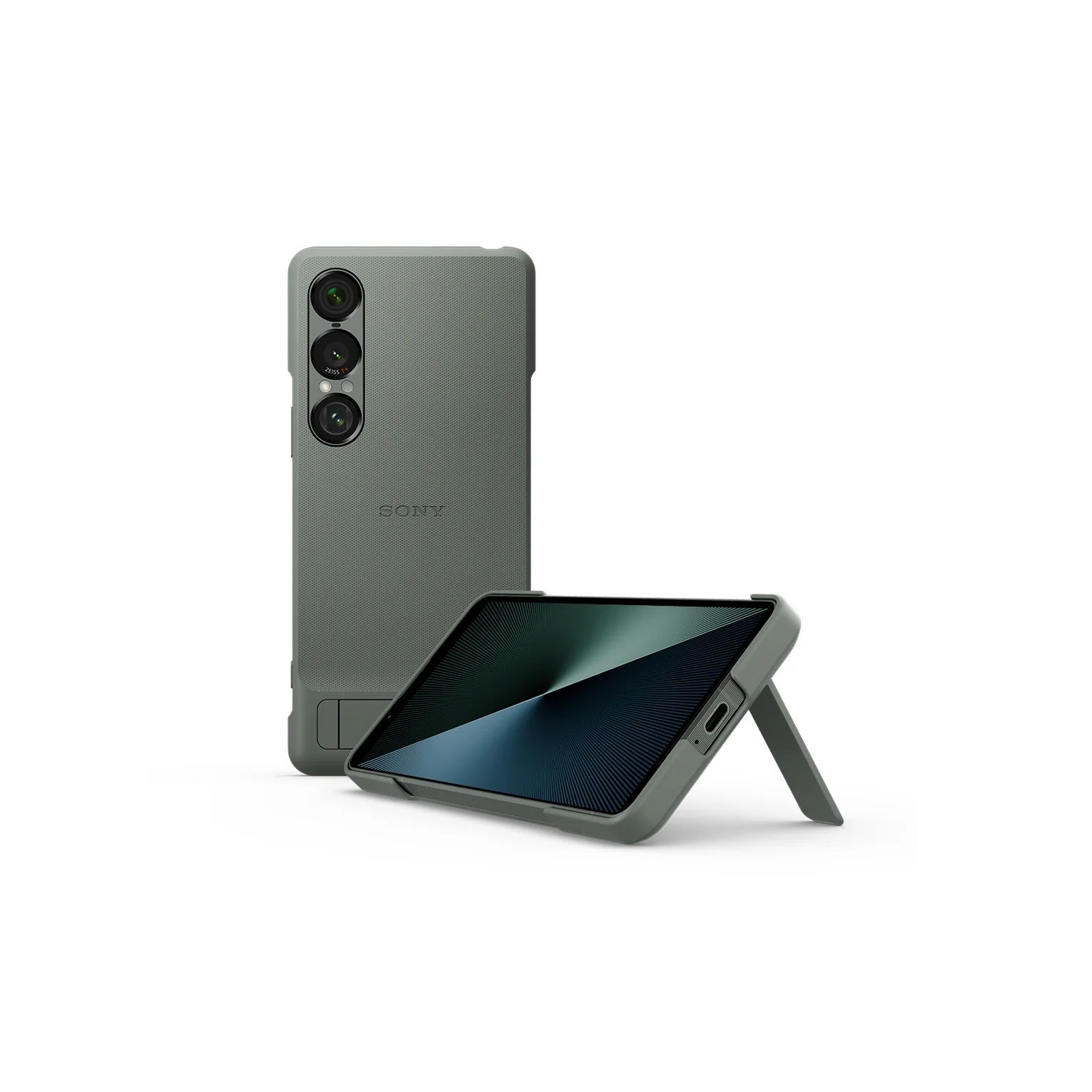 Sony Xperia 1 VII Case with Stand (XQZ-CBFS) -  Moss Green