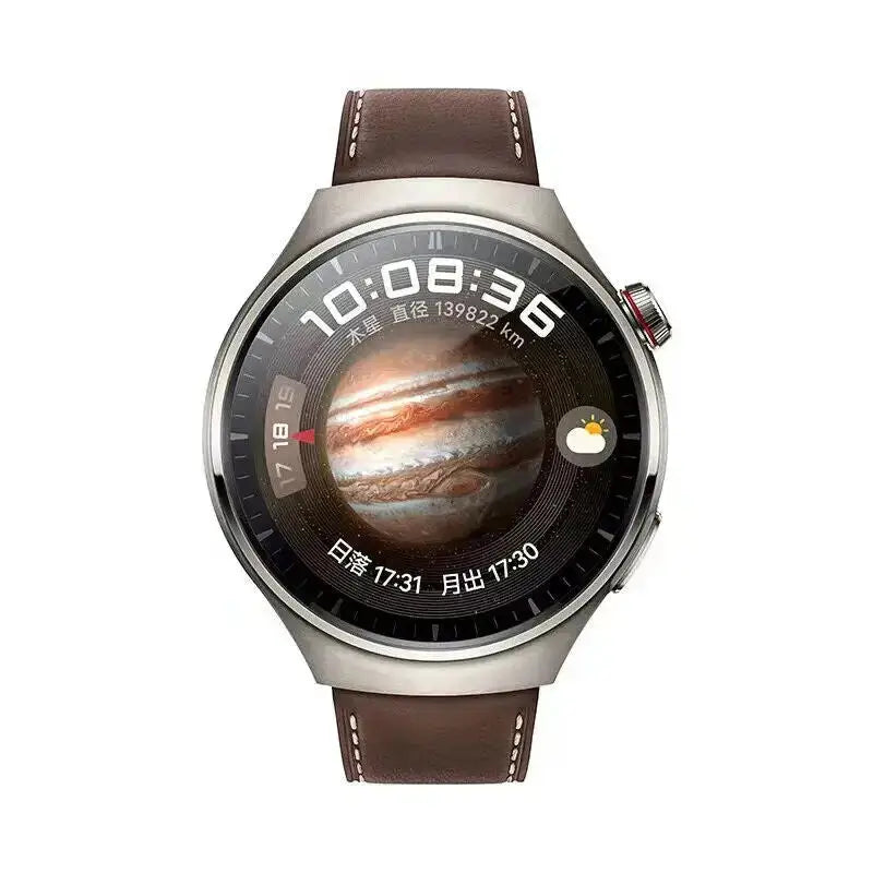 HUAWEI WATCH 4 Pro - Jupiter Brown Leather Strap image 2