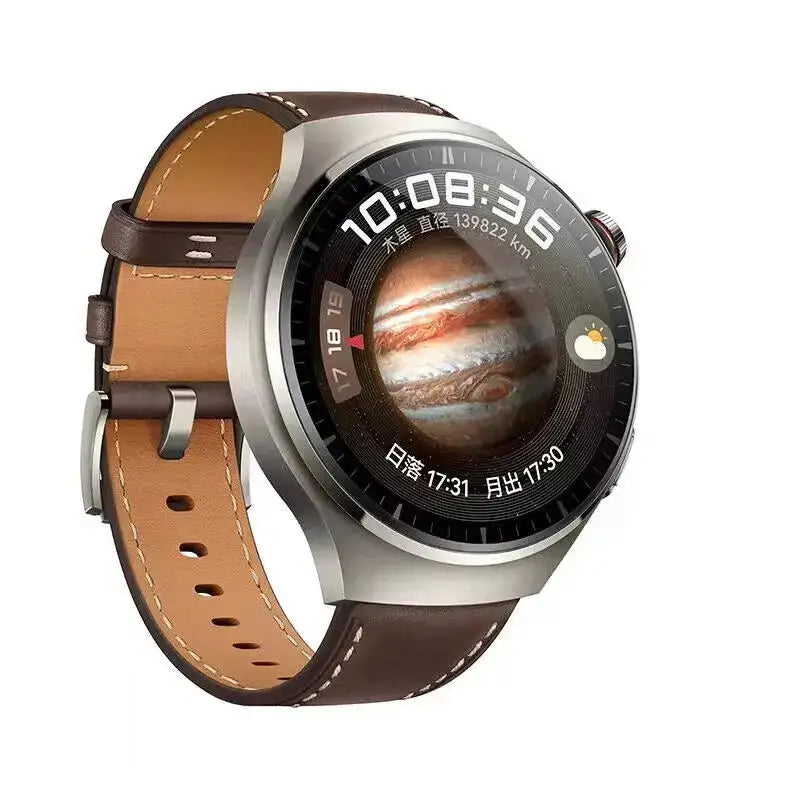 HUAWEI WATCH 4 Pro - Jupiter Brown Leather Strap image 0