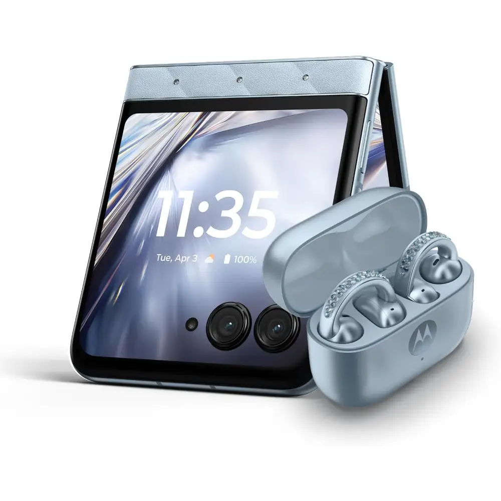 Buy Motorola Razr 60 Swarovski Edition + Moto Buds Loop XT2553-1 8GB/256GB Pantone Ice Melt (Global)