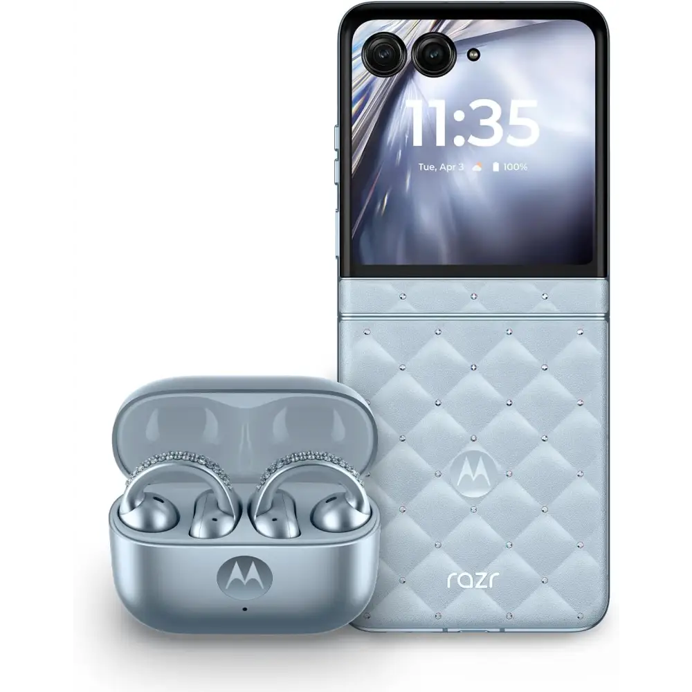 Buy Motorola Razr 60 Swarovski Edition + Moto Buds Loop XT2553-1 8GB/256GB Pantone Ice Melt (Global)