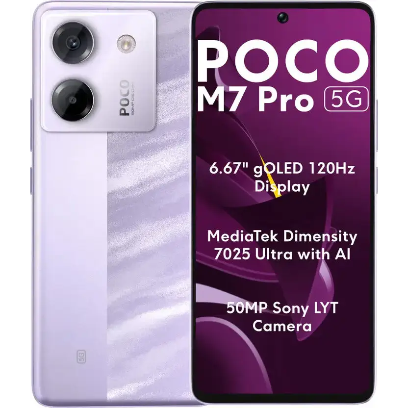 Xiaomi POCO M7 Pro Dual SIM, 12GB/256GB - Purple (Global)
