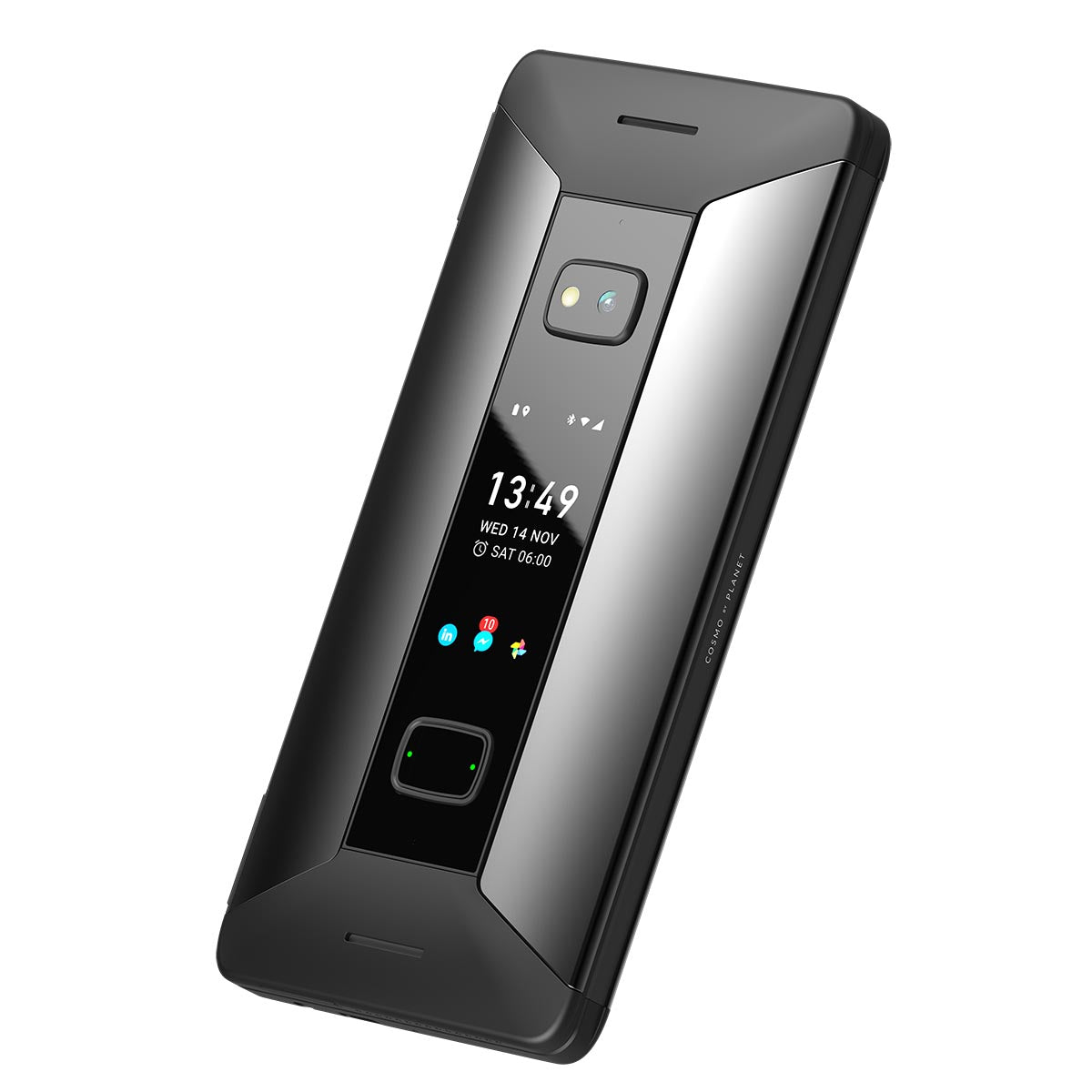 Cosmo Communicator closed, opposite angled view