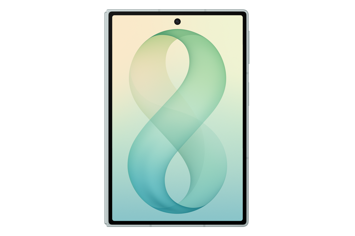 Samsung Galaxy Z Fold8 Pistachio cover-screen view