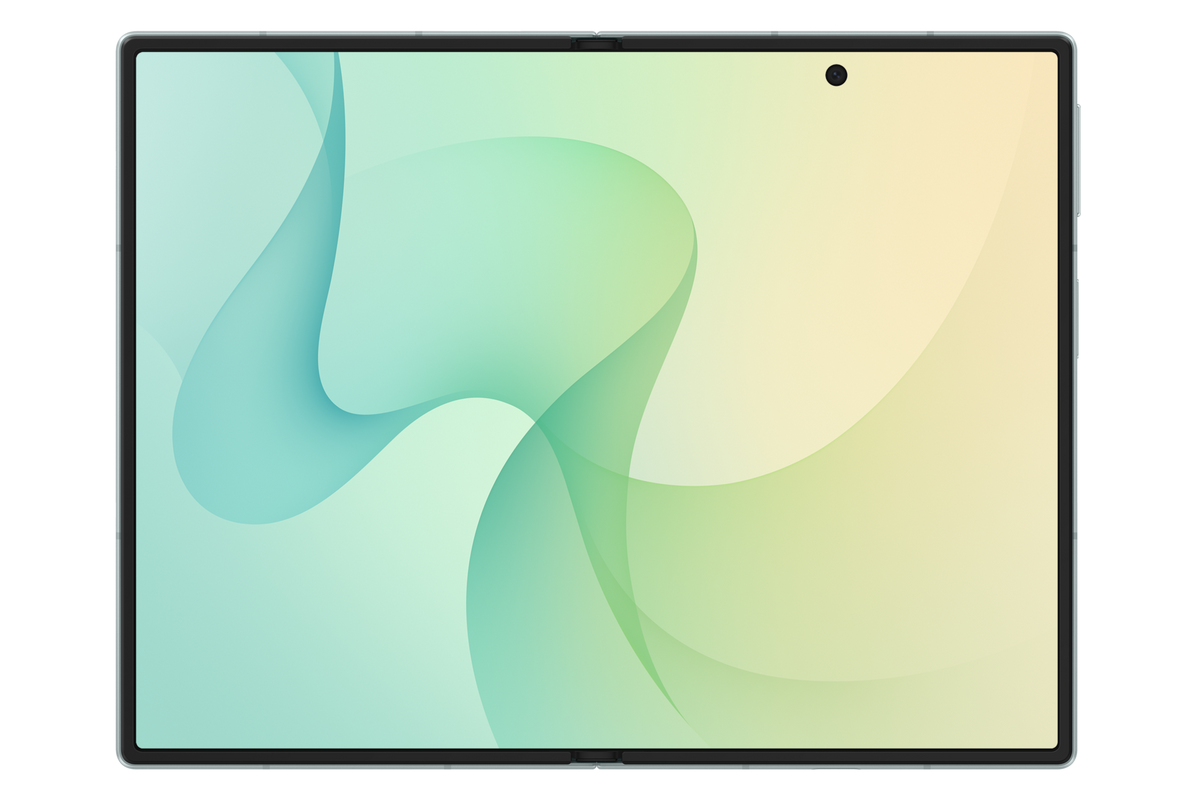 Samsung Galaxy Z Fold8 Pistachio unfolded main-display view