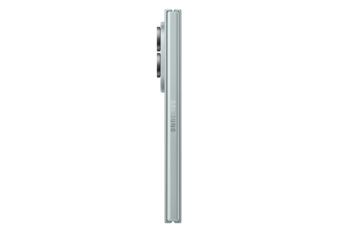 Samsung Galaxy Z Fold8 Pistachio side view