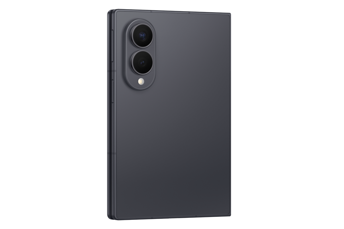 Samsung Galaxy Z Fold8 Graphite angled rear view