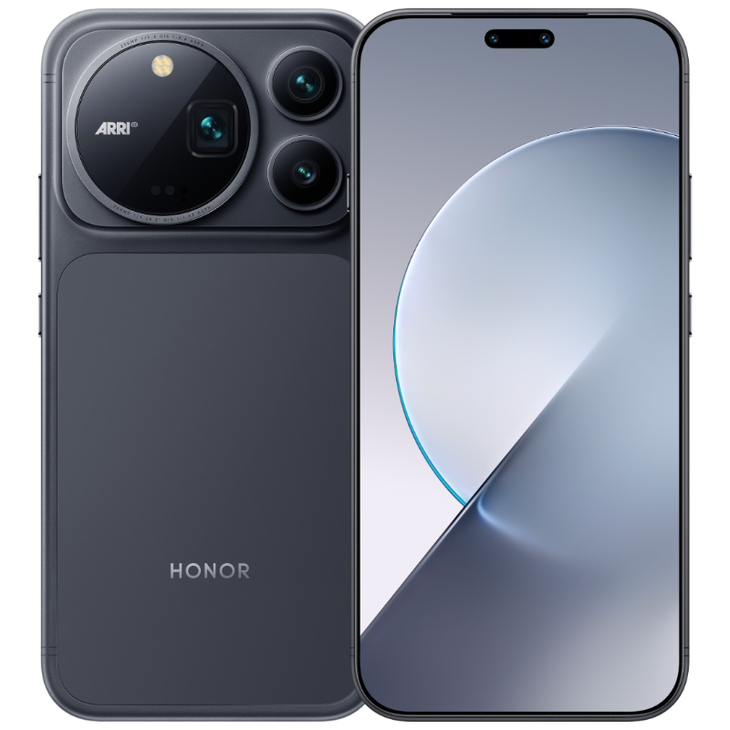 HONOR Magic9 Pro Max Shadow Black front and rear view