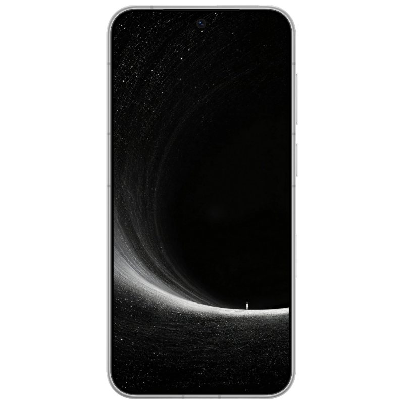 HONOR Robot Phone in Star Trail Silver, front view with gimbal closed