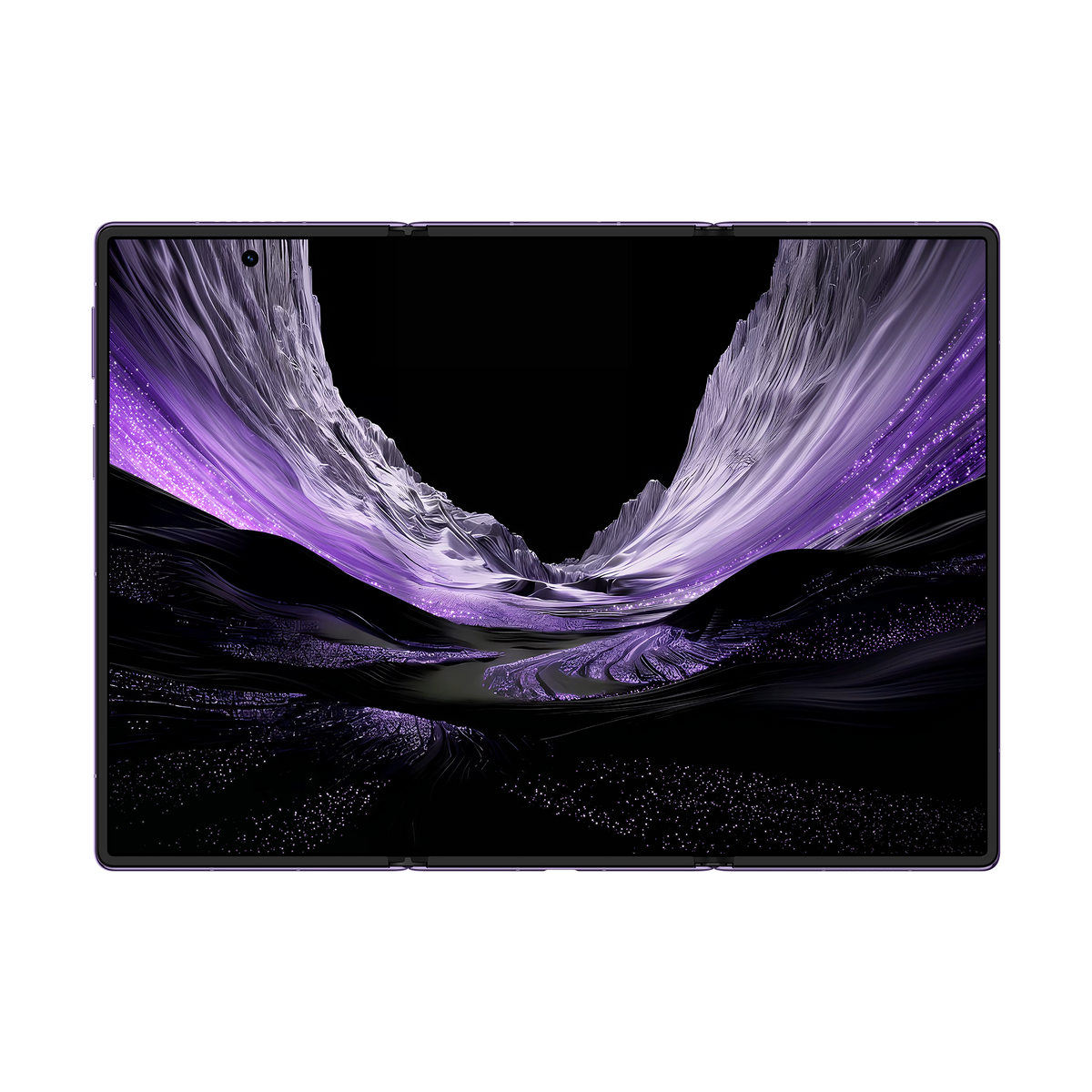 HUAWEI Mate XT 2 ULTIMATE DESIGN in Brocade Purple — unfolded front display