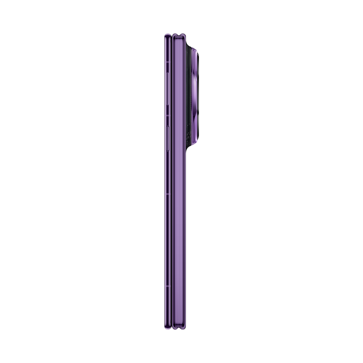 HUAWEI Mate XT 2 ULTIMATE DESIGN in Brocade Purple — folded right edge