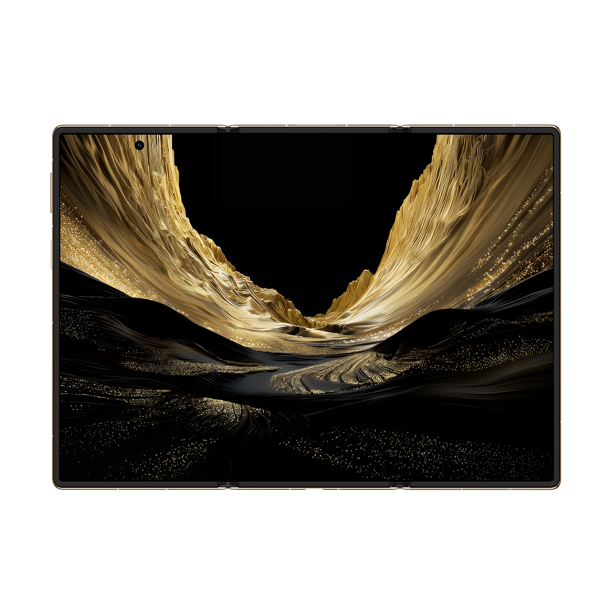 HUAWEI Mate XT 2 ULTIMATE DESIGN in Deep Black — unfolded front display