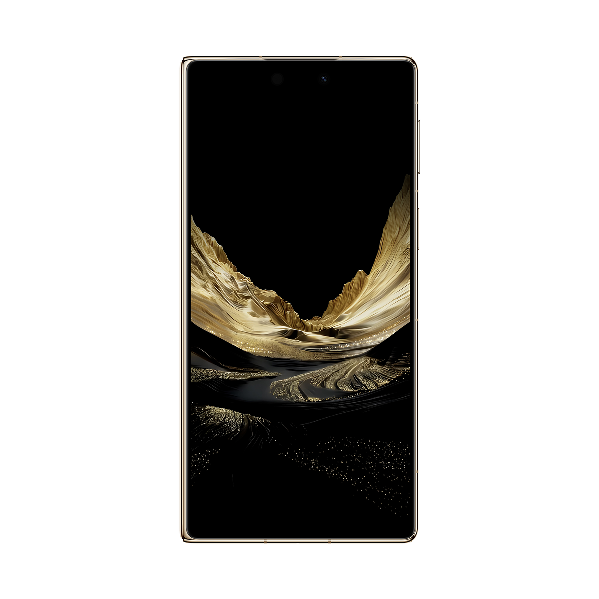 HUAWEI Mate XT 2 ULTIMATE DESIGN in Deep Black — folded front display