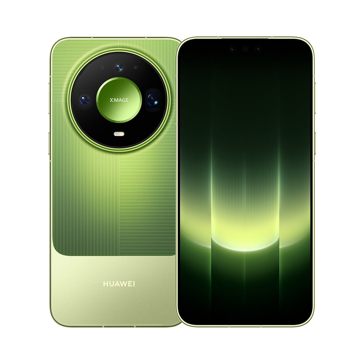 HUAWEI Mate 90 Pro Max, Emerald Green, front and back view