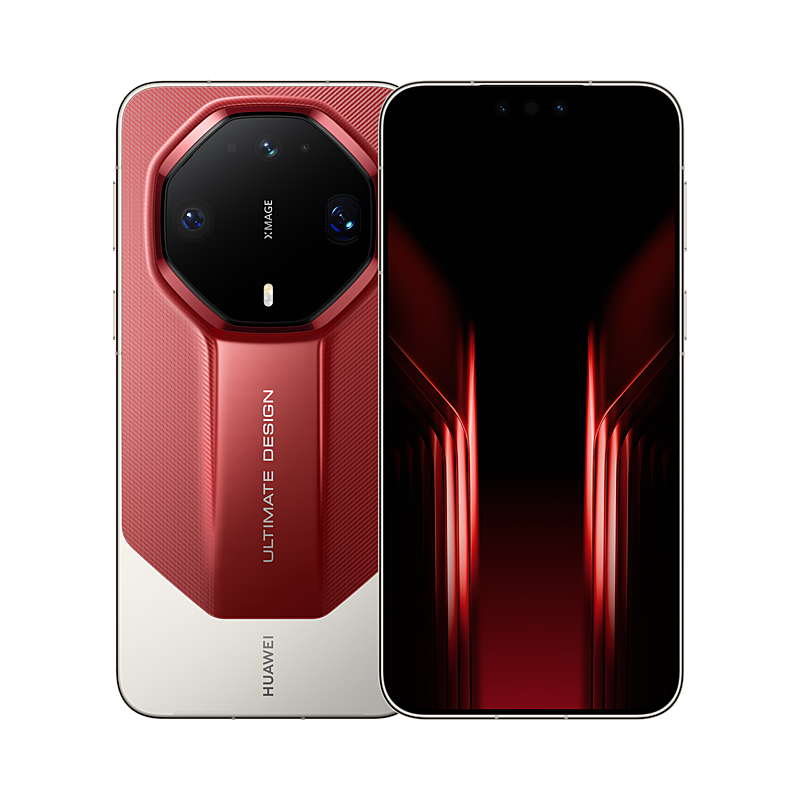 HUAWEI Mate 90 RS ULTIMATE DESIGN, Rui Red, front and rear view