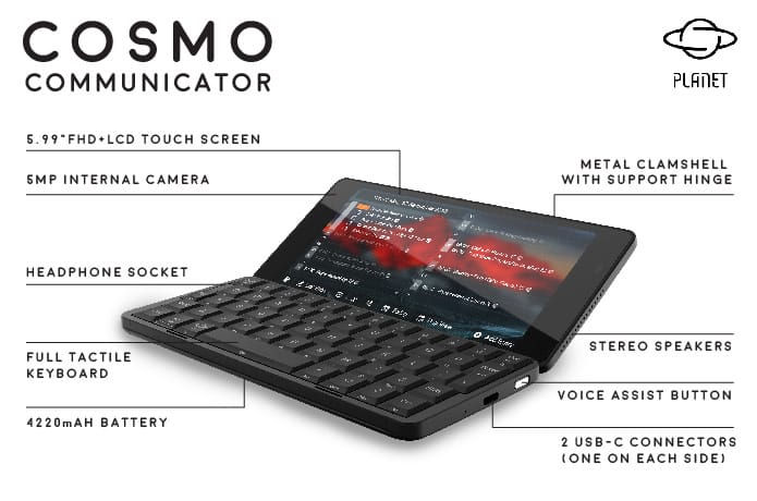 Cosmo Communicator DUAL SIM, 6Gb/128GB, (Wi-Fi, 4G / LTE),