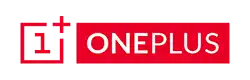 OnePlus company logo featuring their name and square icon in red and white colors.