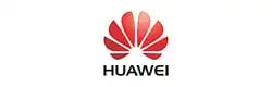 Red and white Huawei company logo featuring a flower-like design.