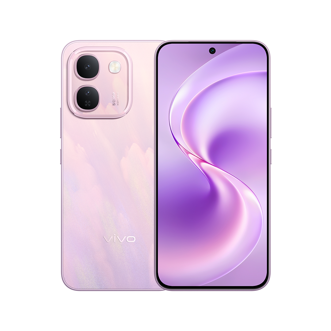 vivo V80 Lite 5G in Pink, front and back