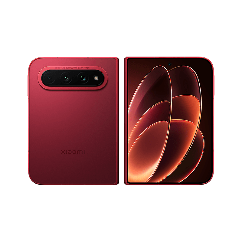 Xiaomi 18 Fold Xiye Red — front and back