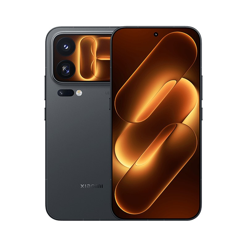 Xiaomi 18 Pro Max Black, front and rear view