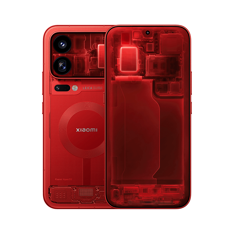Xiaomi 18 Pro Max Transparent Edition, front and rear view